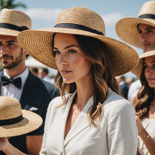 Quels types de chapeaux en paille sont idéaux pour des événements formels en été?