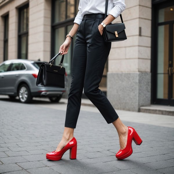 Comment intégrer des chaussures à plateformes dans une tenue de bureau?