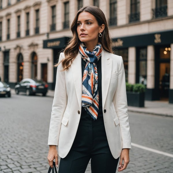 Comment marier des foulards en soie avec des blazers pour un look professionnel?